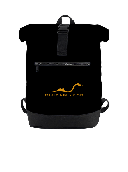 Találd meg a cicát hátizsák Black