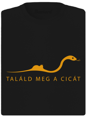 Találd meg a cicát női sportpóló Black