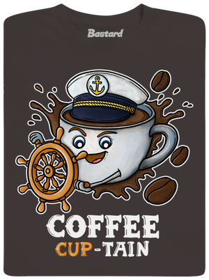 Coffee Cup-tain férfi hosszú ujjú póló Bear Brown