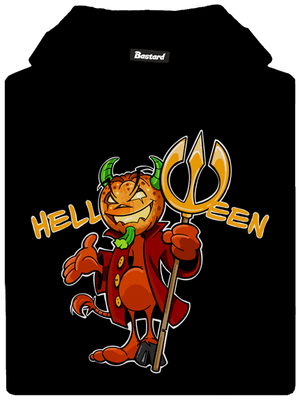 Helloween gyerek kenguruzsebes pulóver Black