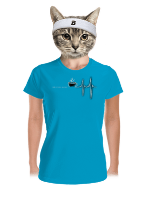 Coffee help női sportpóló Blue Atol