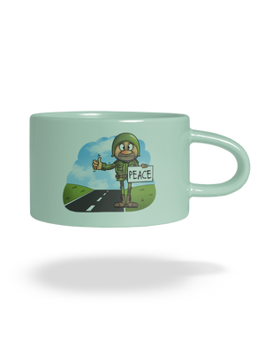 Peace macaron bögre Mint Macaron