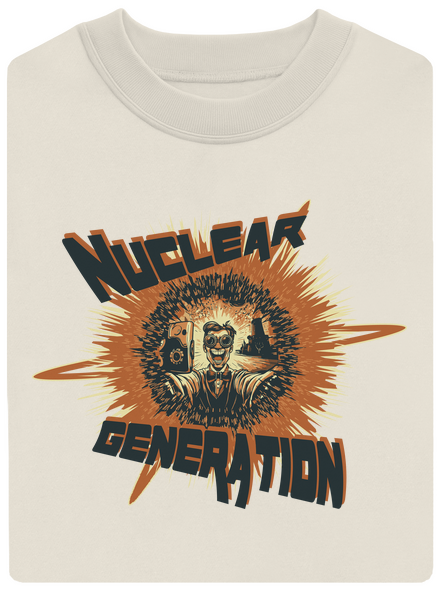 Nuclear generation 2 unisex crewneck Off White