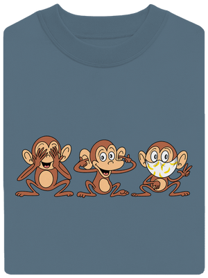 Kis majom unisex crewneck Nordic Blue