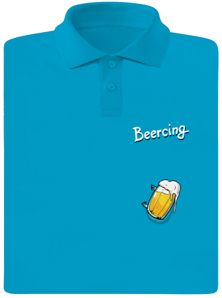 Beercing férfi pólóingek Blue Atol