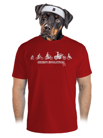 Bikers evolution férfi sportpóló Red Mal
