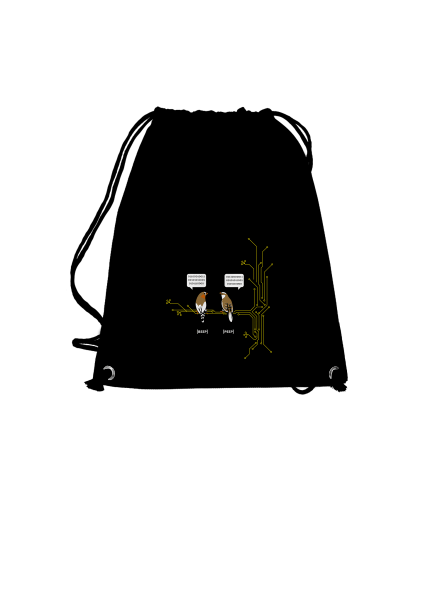 Beep and Peep hátizsák Black