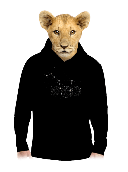 Göncölszekér gyerek kenguruzsebes pulóver Black