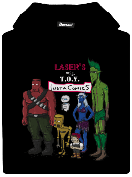 Laser's not a toy gyerek kenguruzsebes pulóver Black