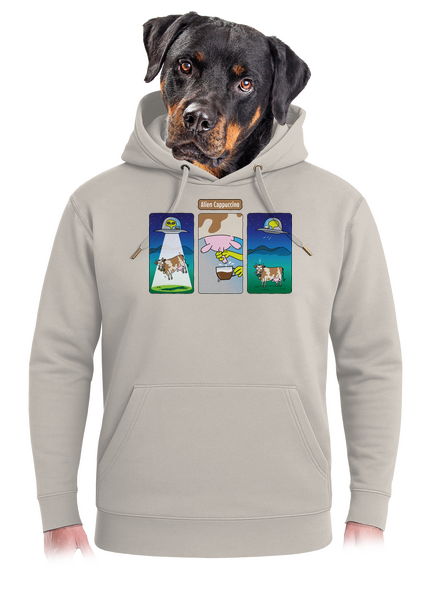 Alien Cappuccino unisex prémium pulóver Pastel Macchiato