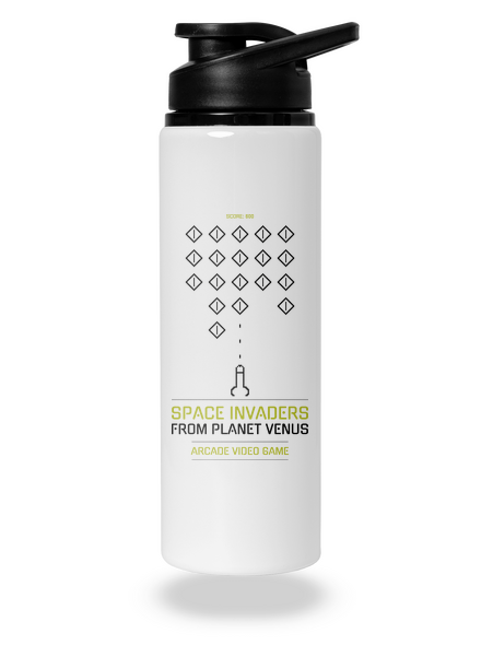 Space Invaders kulacs White