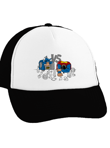 A szuperhősök harca teherautós sapka Black cap