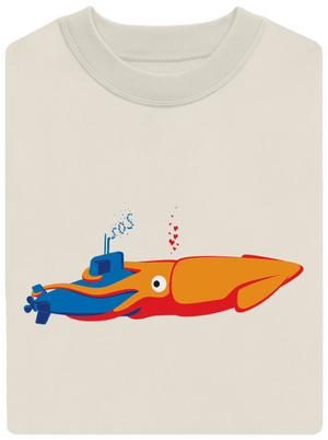 Polip unisex crewneck Off White