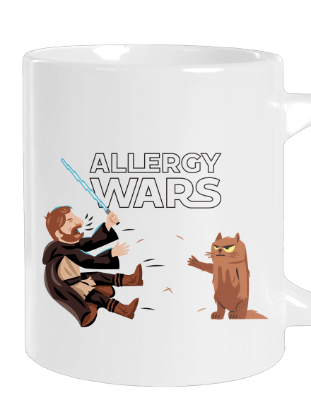 Allergy Wars nagy bögre White