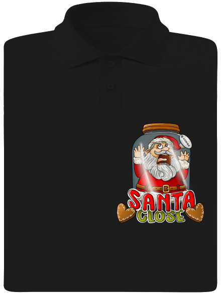 Santa Close férfi pólóingek Black