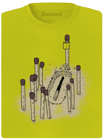  női sportpóló Neon Yellow