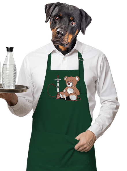 Vízipipa kötény Bottle Green