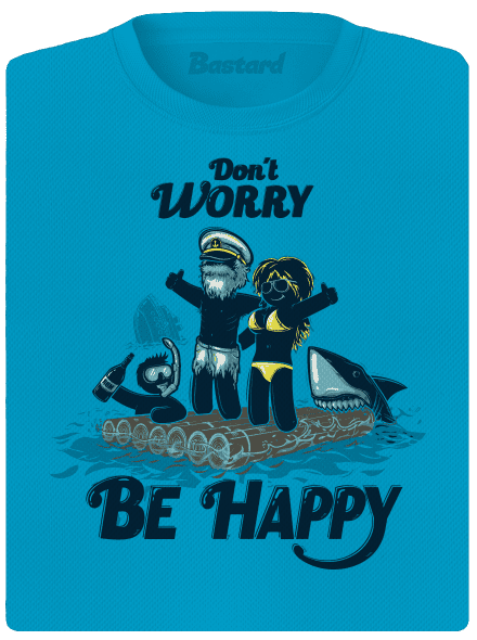 Don't worry női sportpóló Blue Atol