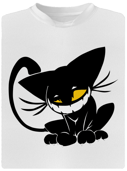 Evil cat férfi sportpóló White