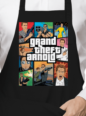 Grand Theft Arnold kötény Black