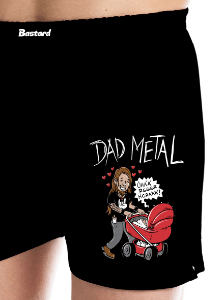 Dad metal férfi alsó nadrág Black