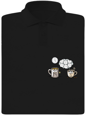 Tea ötkor férfi pólóingek Black