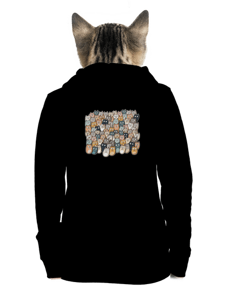 Találd meg az ördögöt cipzáras női pulóver Black