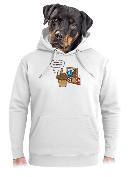 Sweet muffin unisex prémium pulóver Snowwhite
