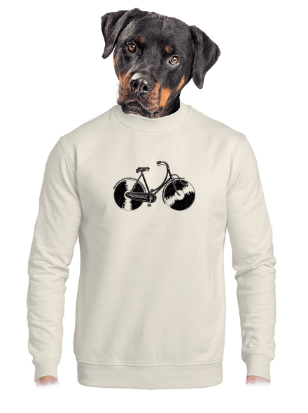 Forgótányér kerék unisex crewneck Off White