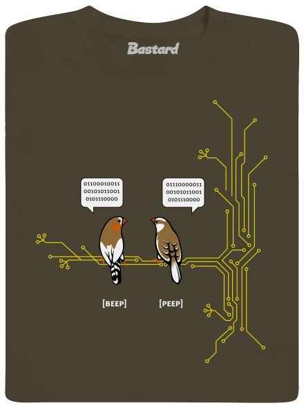 Beep and Peep férfi hosszú ujjú póló Urban Khaki