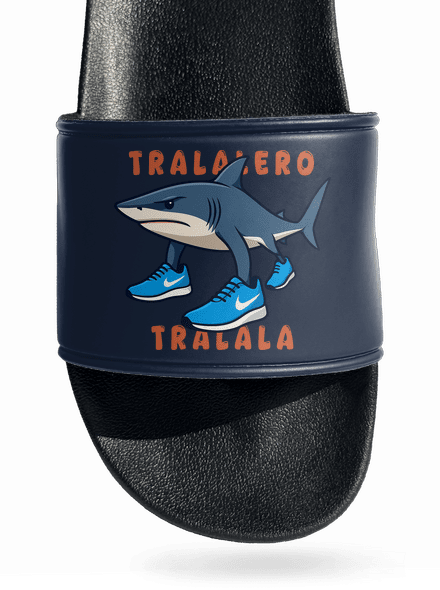 Tralalero Tralala – Italian Brainrot papucs Navy