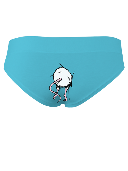 Egér a hátsóban - kék bugyi 