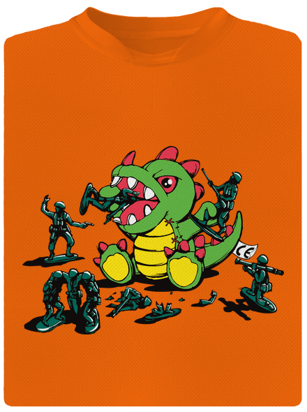 Játékok gyerek sport póló Neon Orange