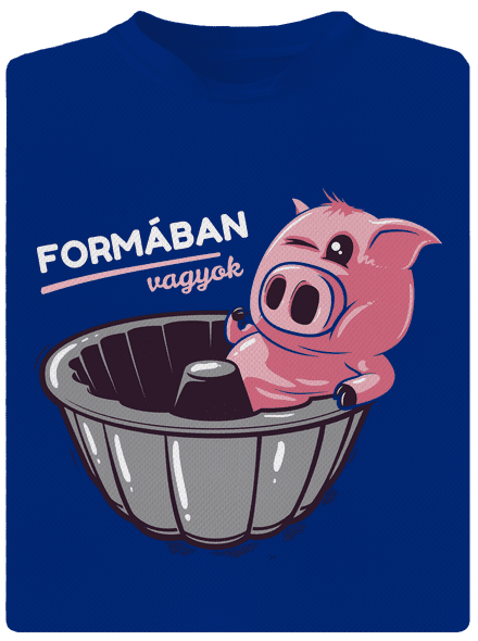 Formában férfi sportpóló Royal Blue Mal