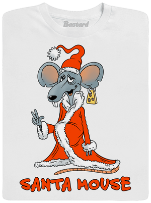 Santa mouse férfi hosszú ujjú póló White