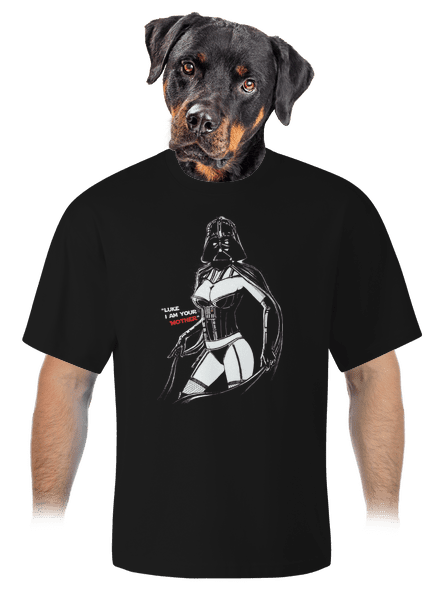 Mrs. Vader unisex túlméretezett póló Black