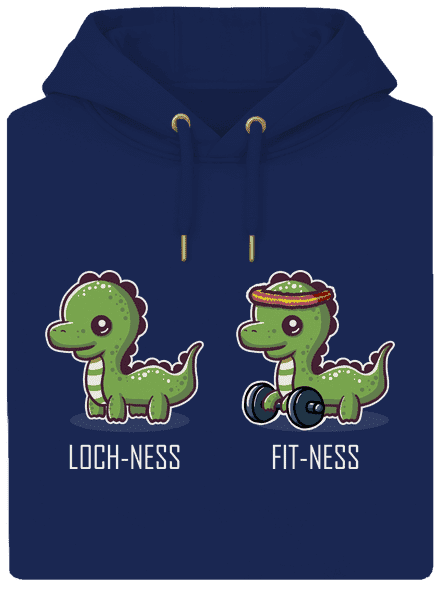 Fit-ness unisex prémium pulóver Navy