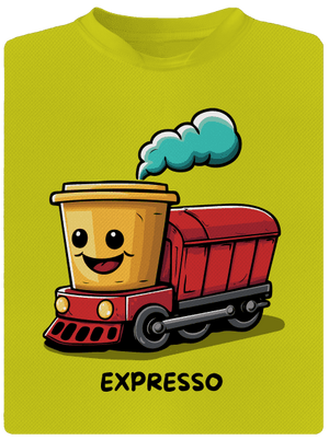 Expresso gyerek sport póló Neon Yellow