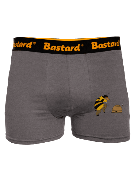 Méh uraság boxeralsó Gray Melange