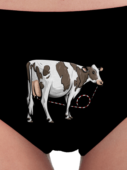 Cow drink női bugyik Black
