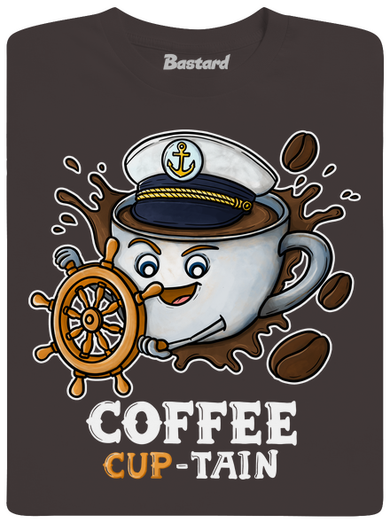 Coffee Cup-tain férfi hosszú ujjú póló Bear Brown
