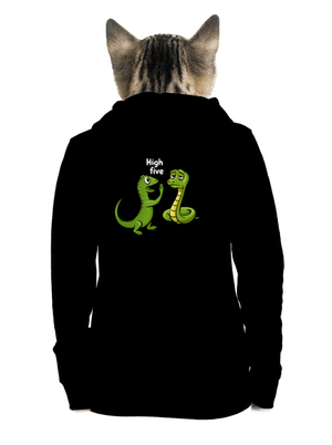 High Five cipzáras női pulóver Black