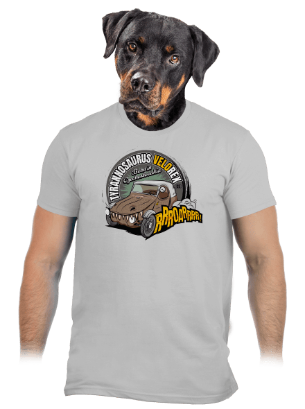 Tyrannosaurus Velorex férfi póló Pacific Grey