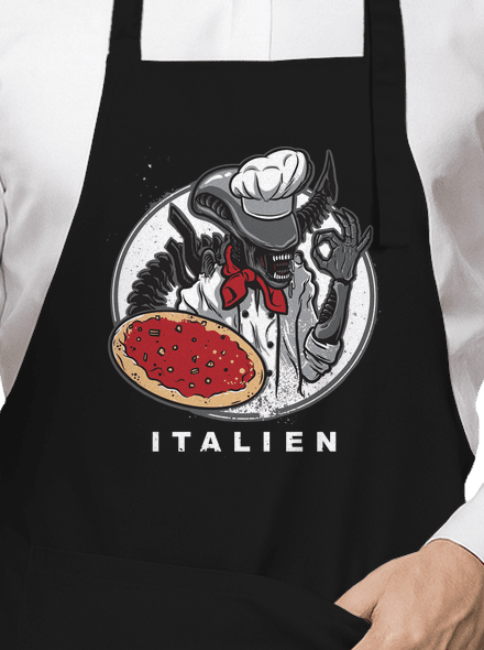 Italien kötény Black