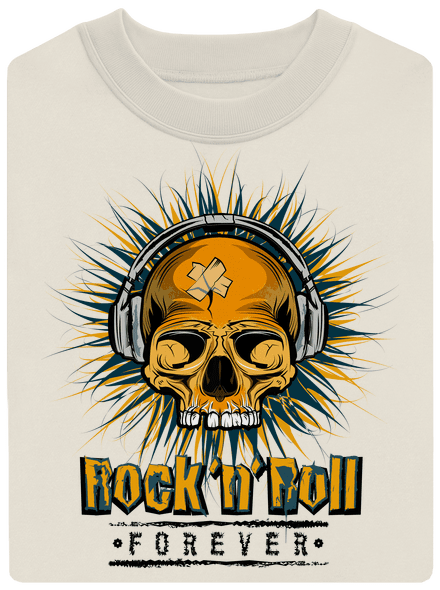Rock'n'Roll forever unisex crewneck Off White
