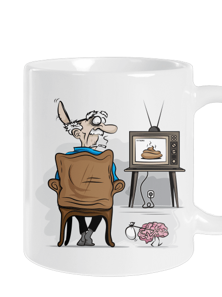 TV News hagyományos bögre White