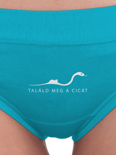 Találd meg a cicát női bugyik Turquoise