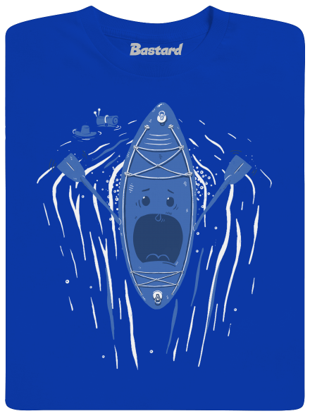 Ahhhh! férfi hosszú ujjú póló Royal Blue