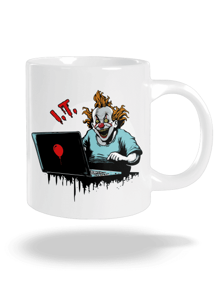 I.T. Clown nagy bögre White