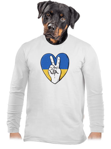  férfi hosszú ujjú póló White